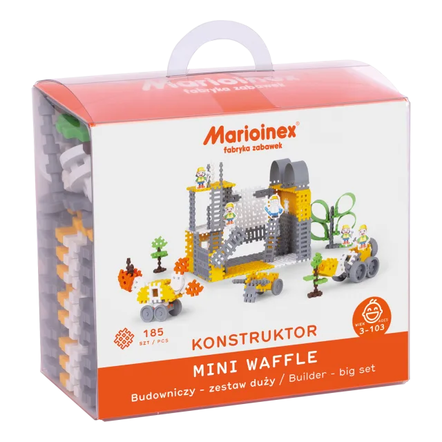 Marioinex Mini Waffle „Ehitaja“ vahvelklotsid, 185 osa