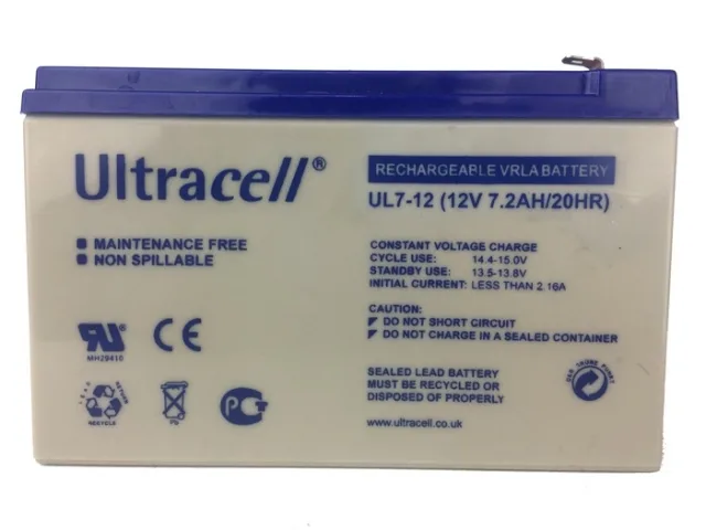 Ultracell aku 12 V 7 Ah – pilt 2