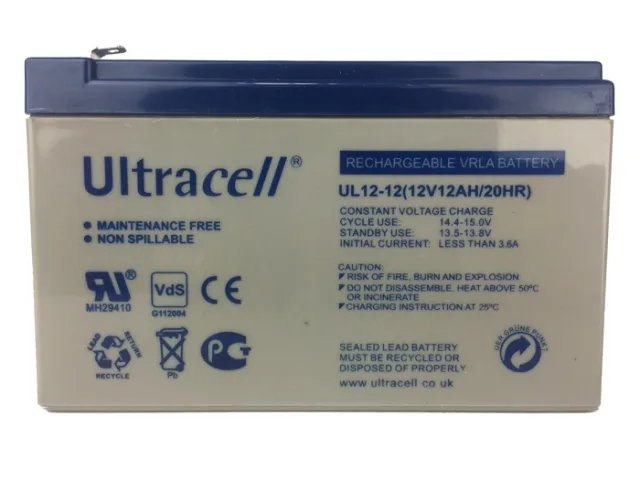 Ultracell aku 12 V 12 Ah – pilt 2