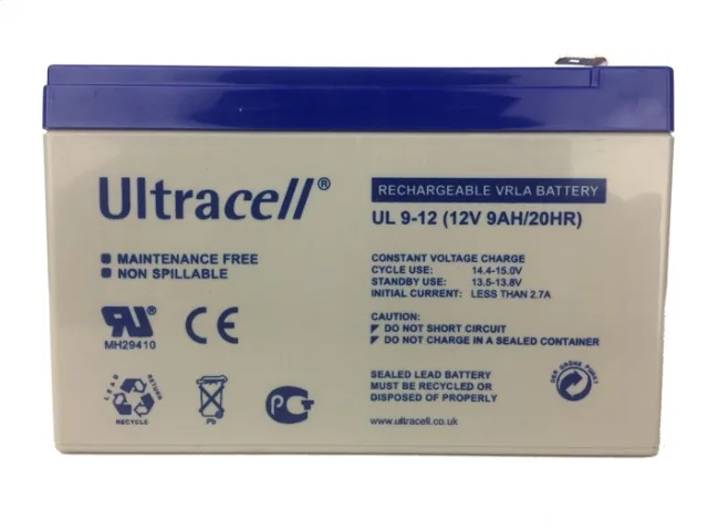 Ultracell aku 12 V 9 Ah – pilt 2