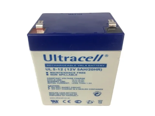 Ultracell aku 12 V 5 Ah – pilt 2