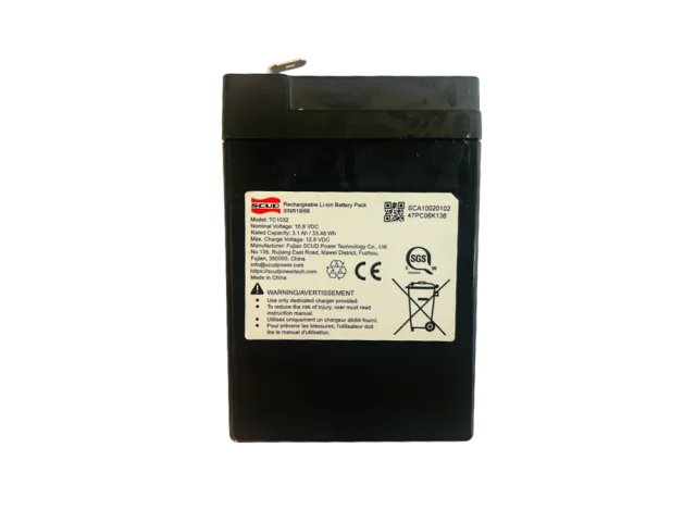 SCUD liitiumaku 12 V 3,1 Ah – pilt 2