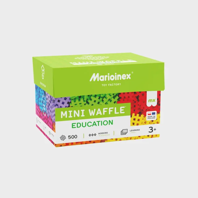 Marioinex Mini Waffle Edu vahvelklotsid, 500 osa