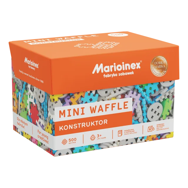 Marioinex Mini Waffle Konstruktor vahvelklotsid, 500 osa