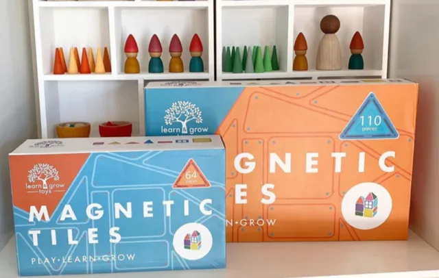 Learn & Grow magnetklotsid, 110 osa – pilt 12