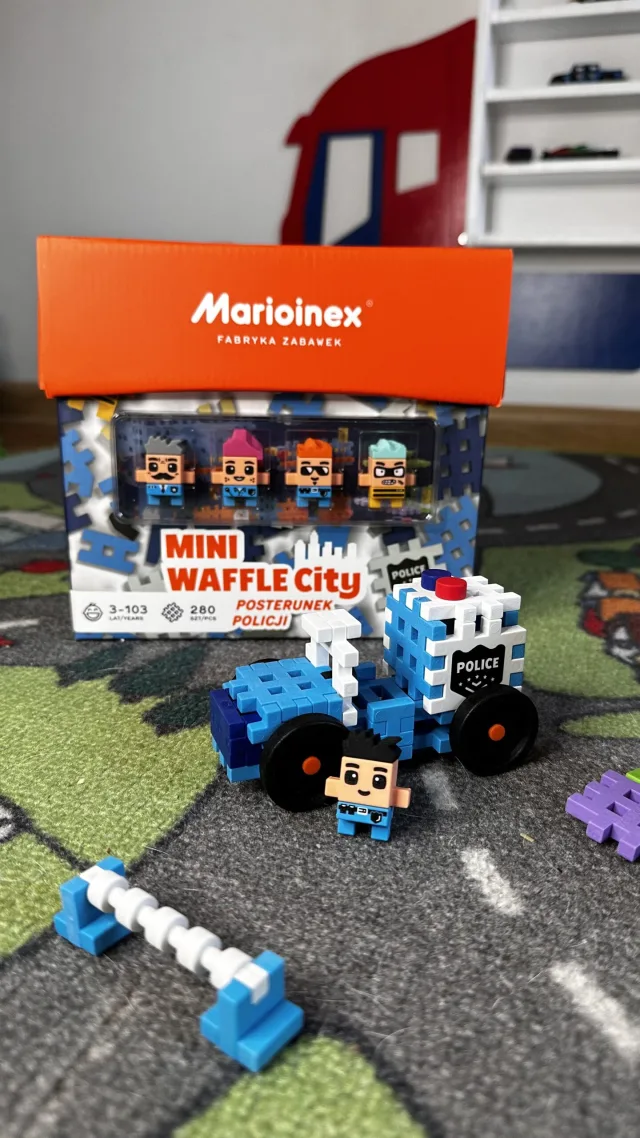 Marioinex Mini Waffle City „Politseijaoskond“ vahvelklotsid, 280 osa – pilt 8