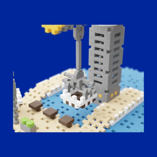 Marioinex Mini Waffle City „Sadam“ vahvelklotsid, 248 osa – pilt 2