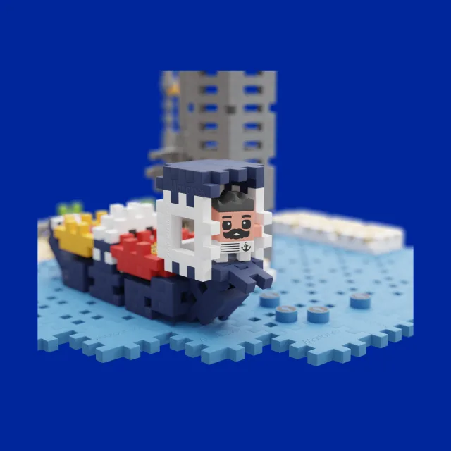 Marioinex Mini Waffle City „Sadam“ vahvelklotsid, 248 osa – pilt 3